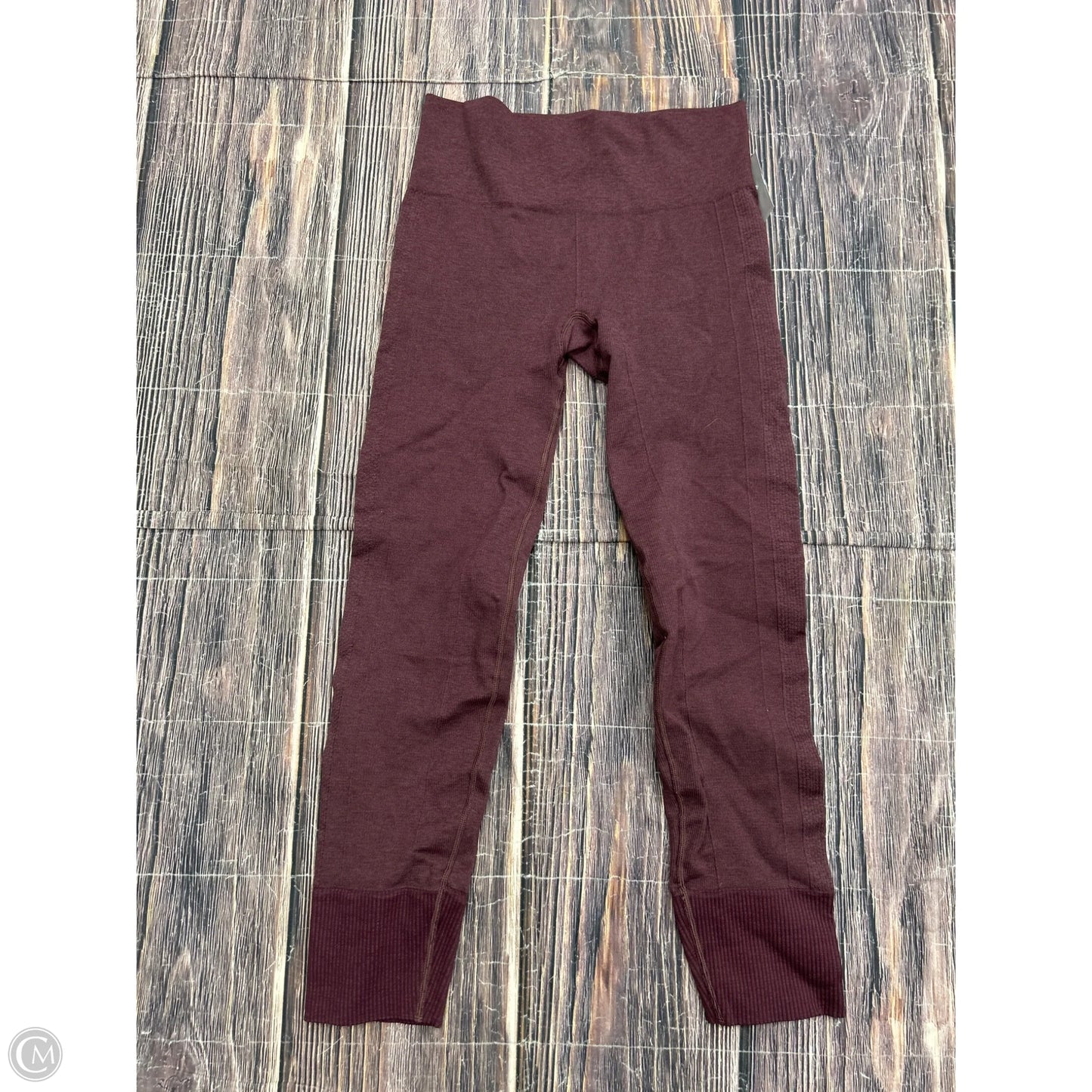 Athletic Leggings By Lululemon In Red, Size: M