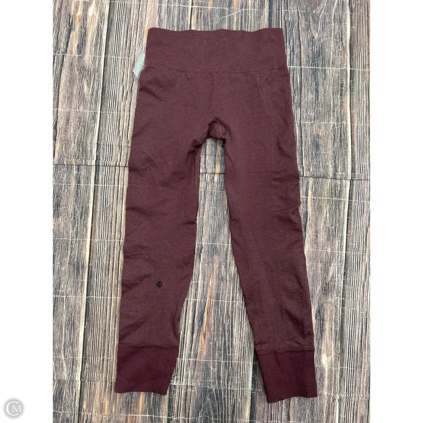 Athletic Leggings By Lululemon In Red, Size: M