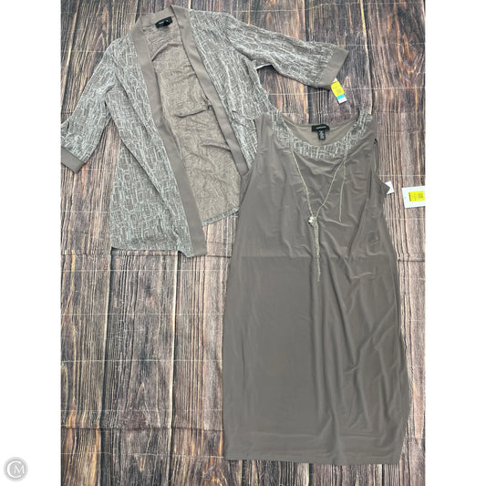 Dress Party Short By R And M Richards In Grey, Size: 16