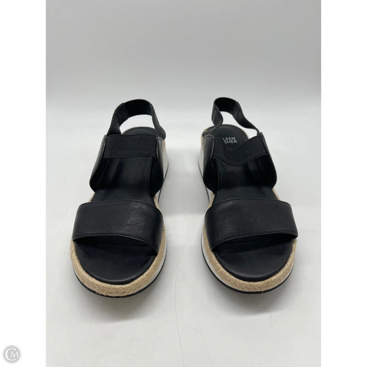 Sandals Heels Wedge By Eileen Fisher In Black, Size: 8.5
