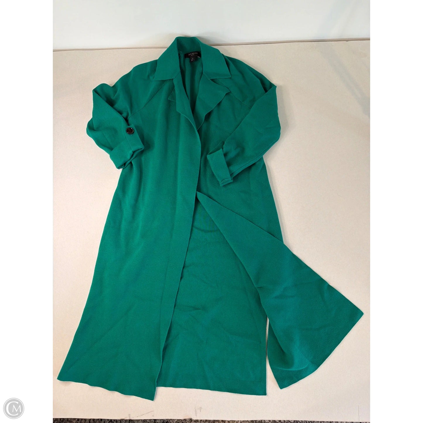 Sweater Cardigan By Ann Taylor In Green, Size: Xsp