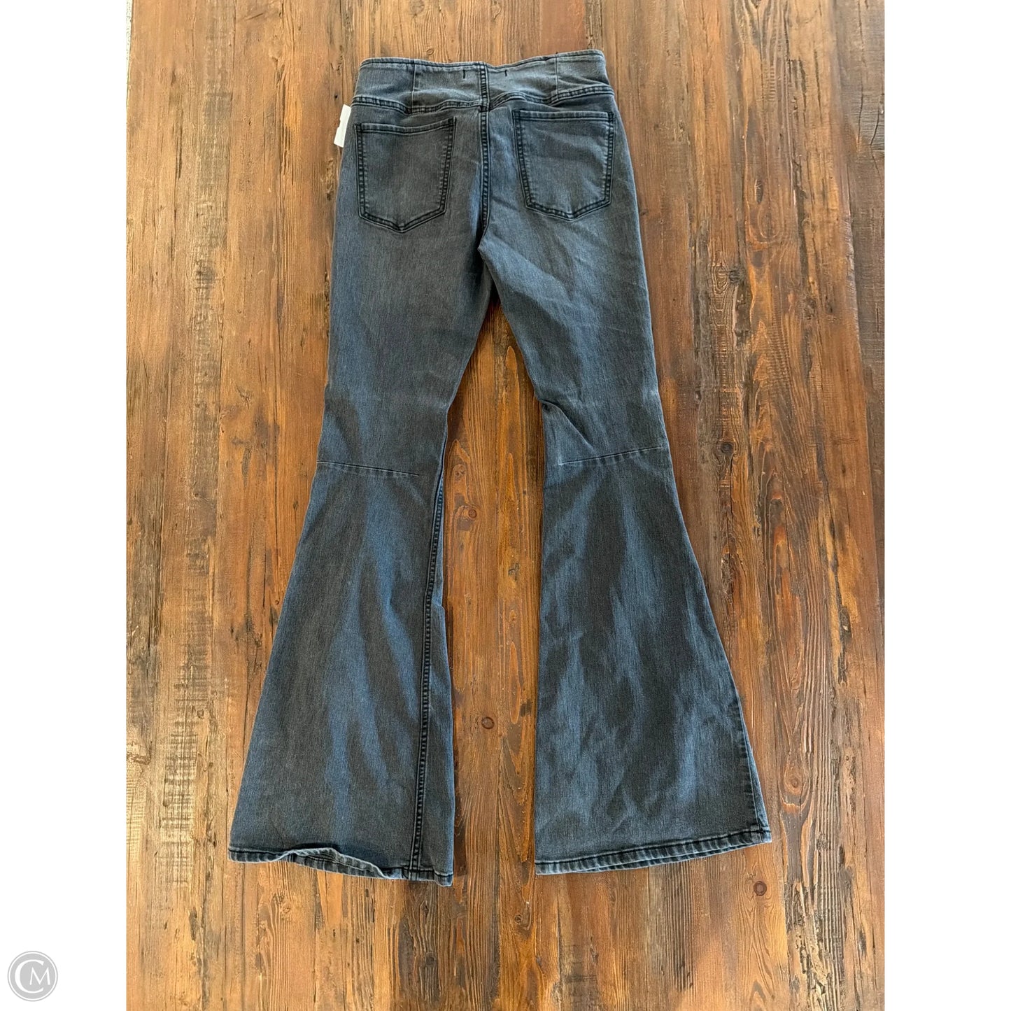 Jeans Flared By Free People In Black, Size: 6