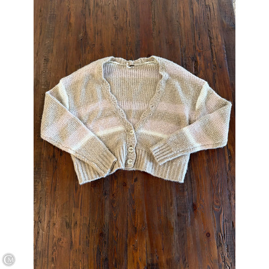 Sweater Cardigan By Free People In Tan, Size: S