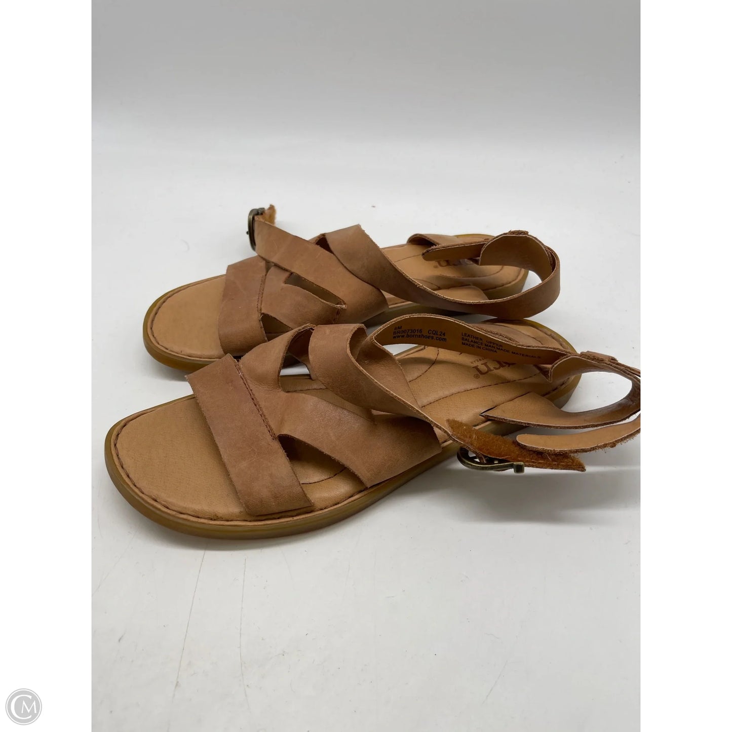 Sandals Flats By Born In Brown, Size: 6