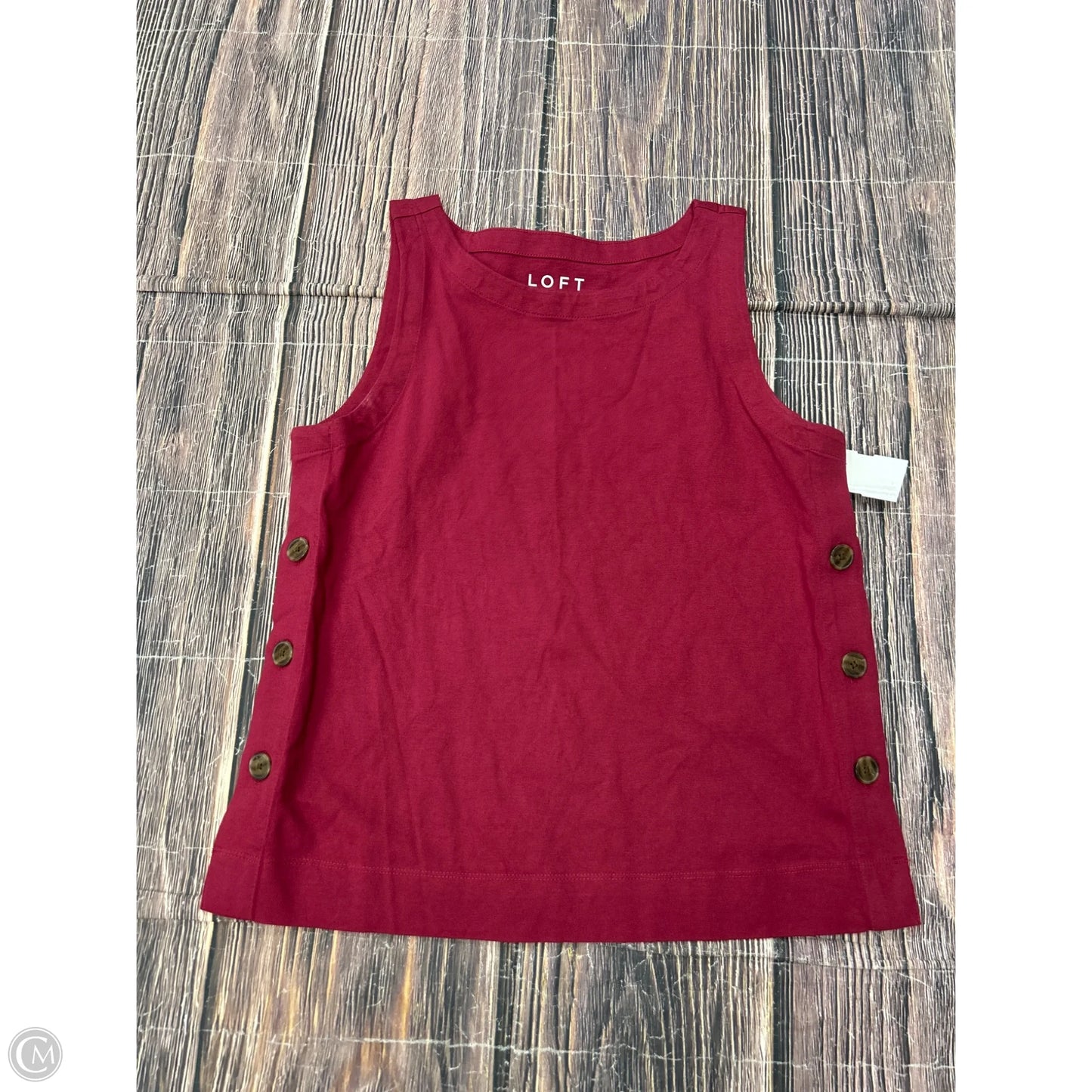Tank Top By Loft In Red, Size: S