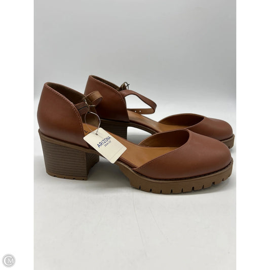 Shoes Heels Block By Arizona In Brown, Size: 11