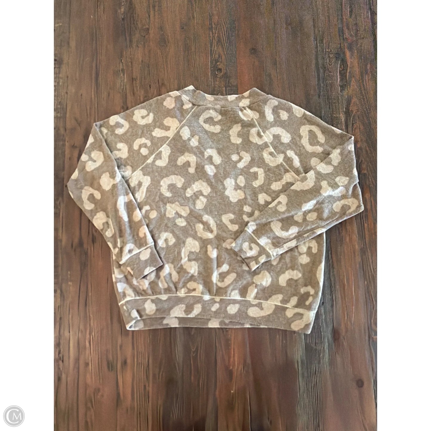 Top Long Sleeve By Gaze In Brown, Size: S