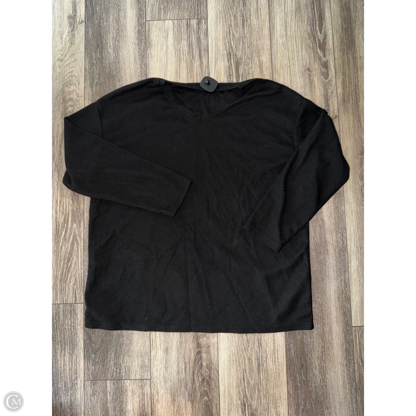 Top Long Sleeve Basic By Clothes Mentor In Black, Size: Xl