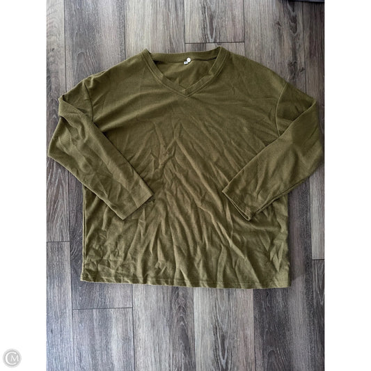Top Long Sleeve Basic By Clothes Mentor In Green, Size: Xl
