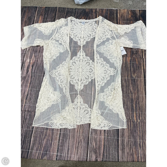 Kimono By Time And Tru In Cream, Size: L
