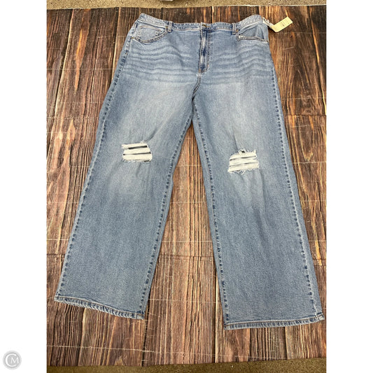 Jeans Wide Leg By No Boundaries In Blue Denim, Size: 20