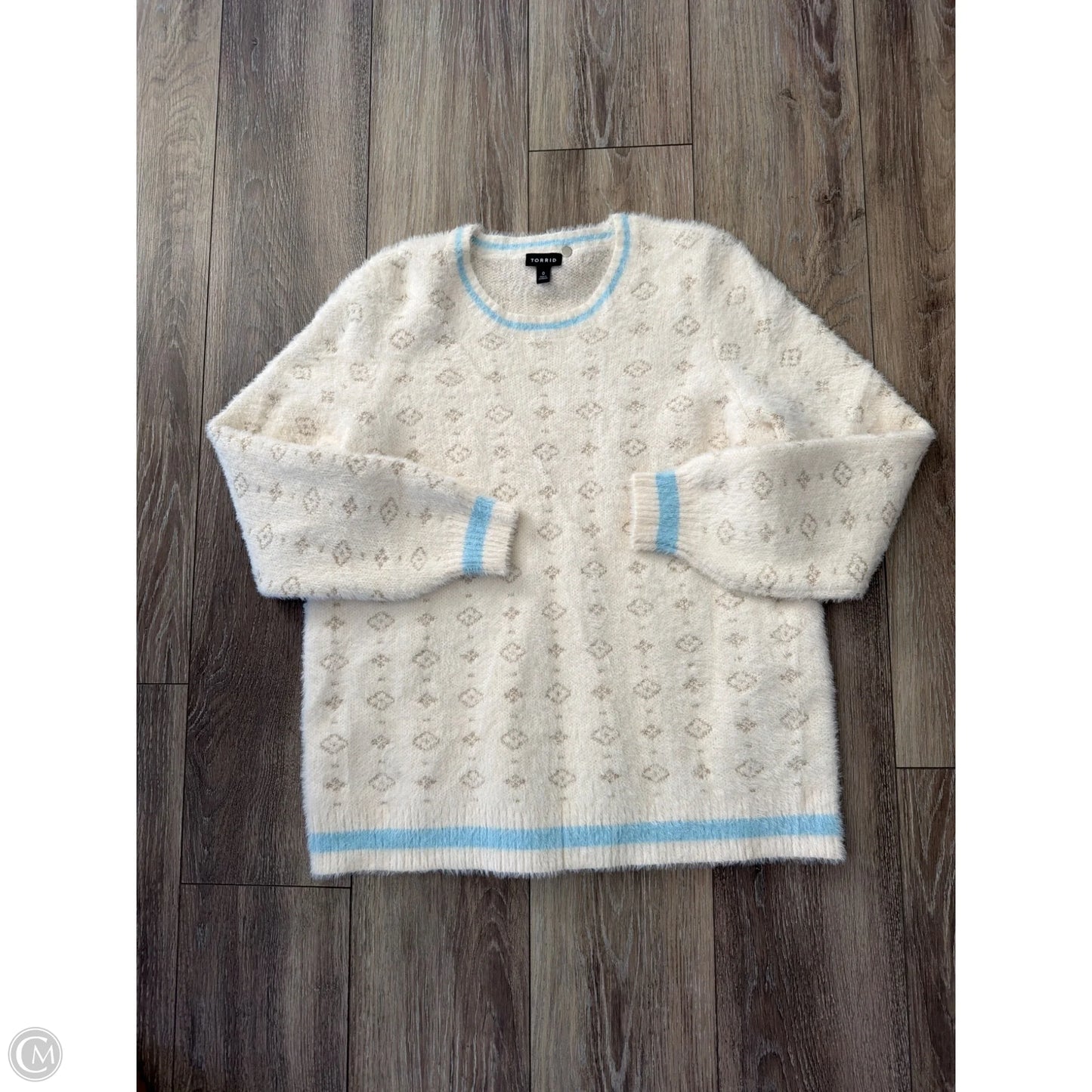 Sweater By Torrid In White, Size: L