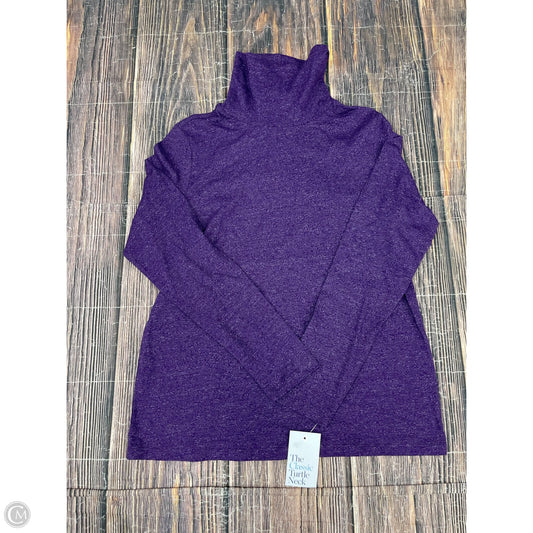 Top Long Sleeve By Croft And Barrow In Purple, Size: M