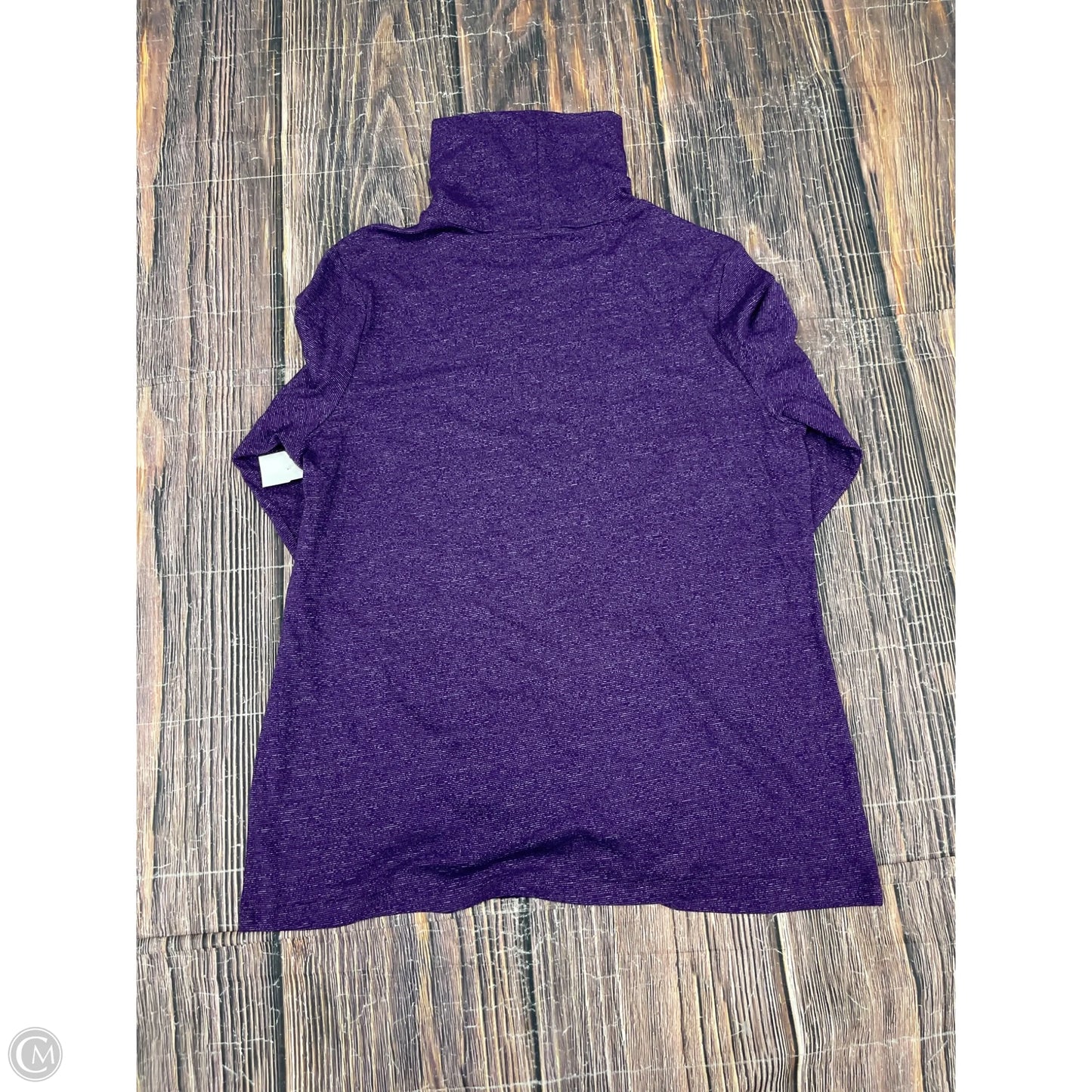 Top Long Sleeve By Croft And Barrow In Purple, Size: M