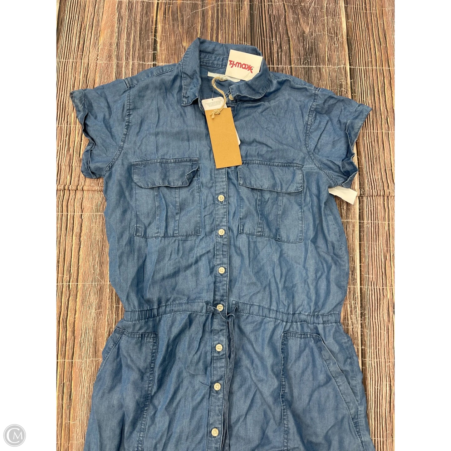 Dress Casual Short By Thread And Supply In Blue & Brown, Size: M