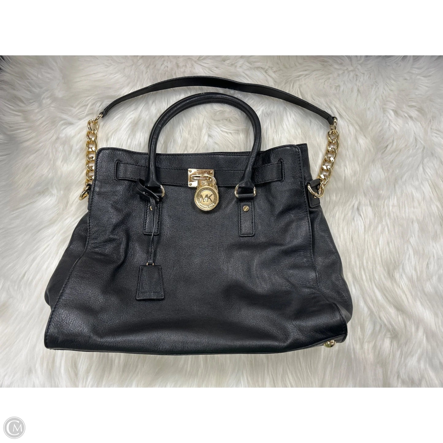 Handbag Leather By Michael By Michael Kors, Size: Large