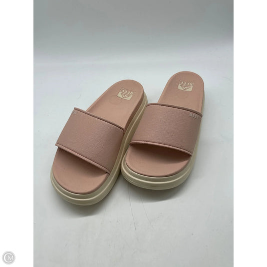 Sandals Heels Platform By Reef In Pink, Size: 8