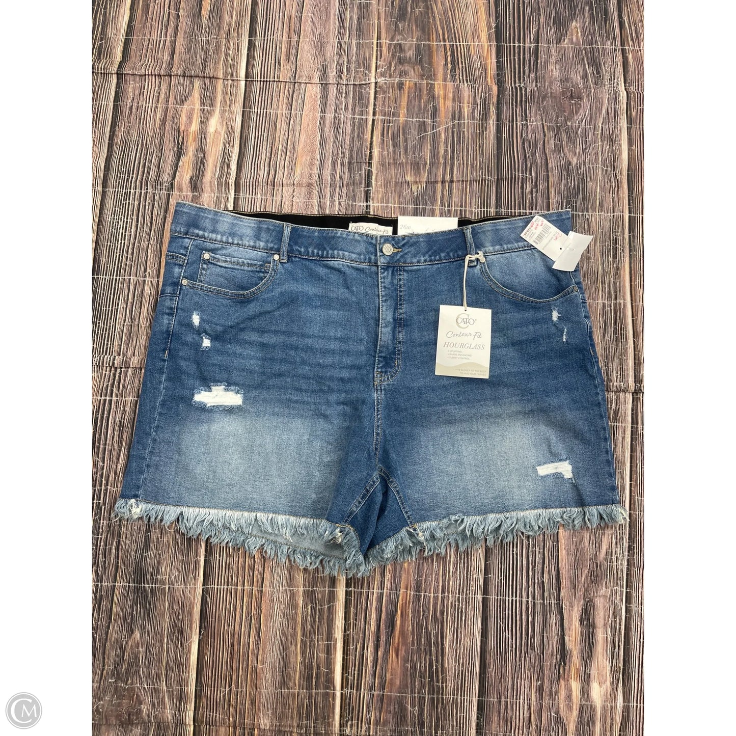 Shorts By Cato In Blue Denim, Size: 26