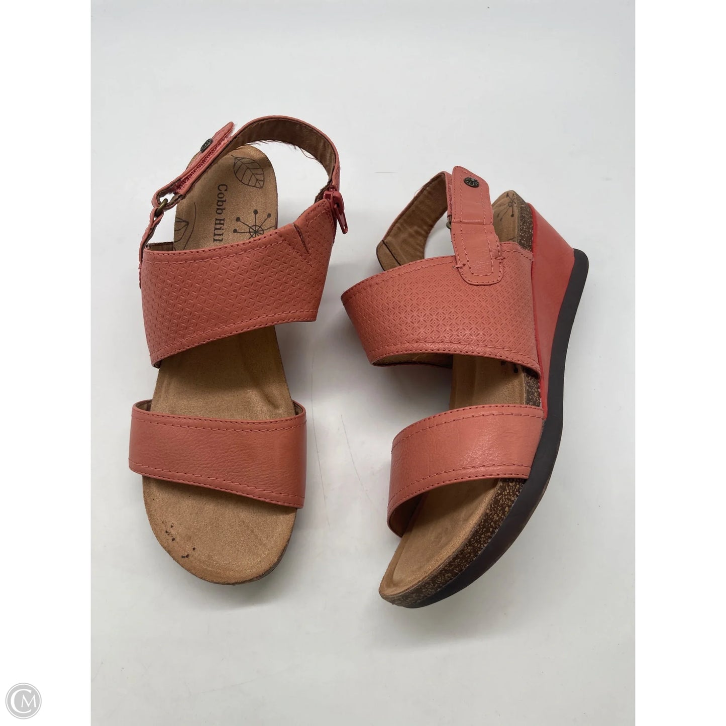 Sandals Heels Wedge By Cobb Hill In Pink, Size: 9.5