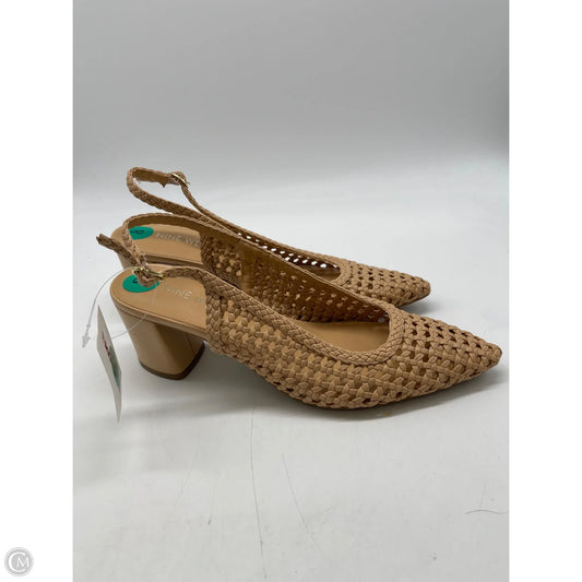 Shoes Heels Block By Nine West In Tan, Size: 8