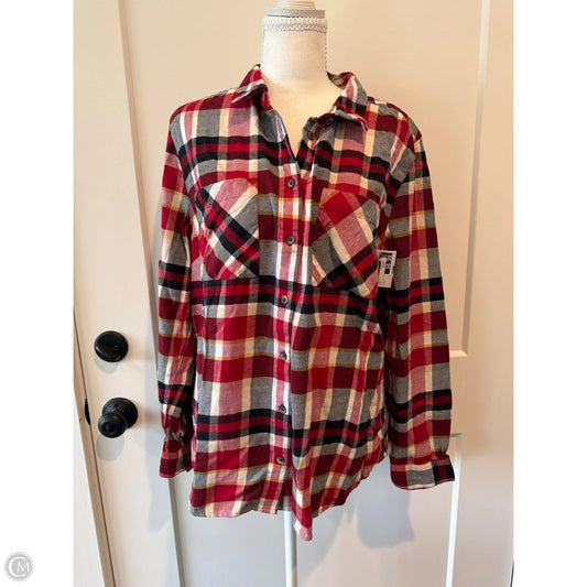 Top Long Sleeve By Dip In Red, Size: L