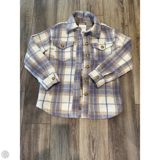Jacket Shirt By Avec Les Filles In Purple, Size: S