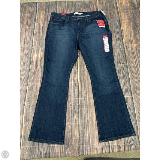 Jeans Boot Cut By Levis Signature In Blue Denim, Size: 18