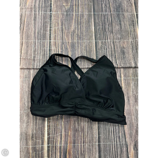 Swimsuit Top By Clothes Mentor In Black, Size: 14
