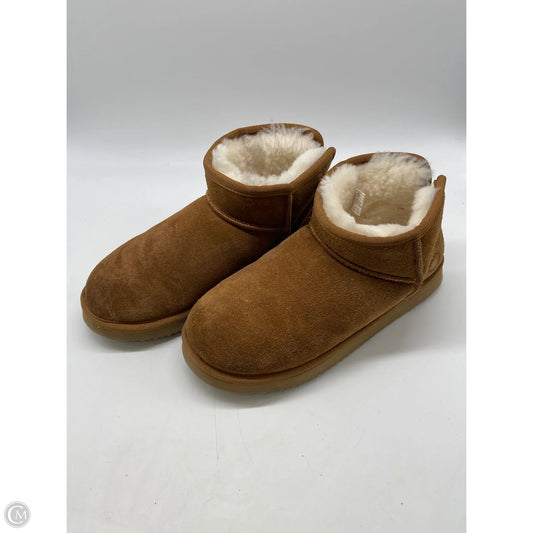 Boots Ankle Flats By Clothes Mentor In Brown, Size: 9