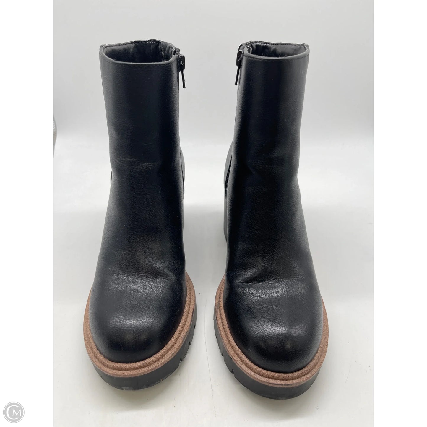 Boots Ankle Heels By Mia In Black, Size: 7.5