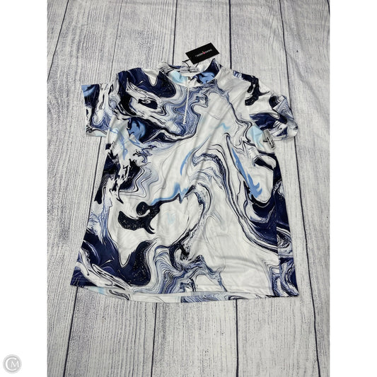 Athletic Top Short Sleeve By Clothes Mentor In Blue, Size: 1x