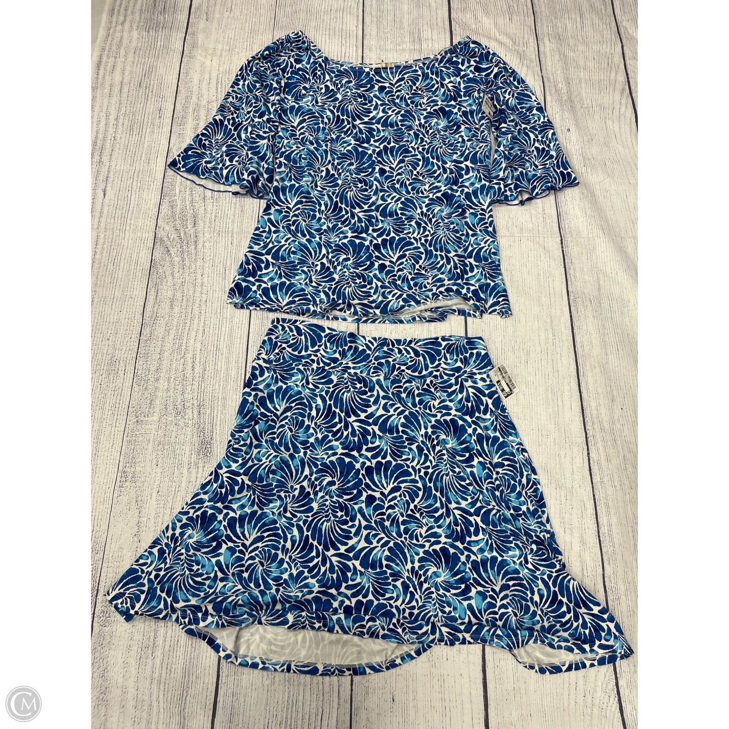 Skirt Set 2pc By Clothes Mentor In Blue, Size: Xl