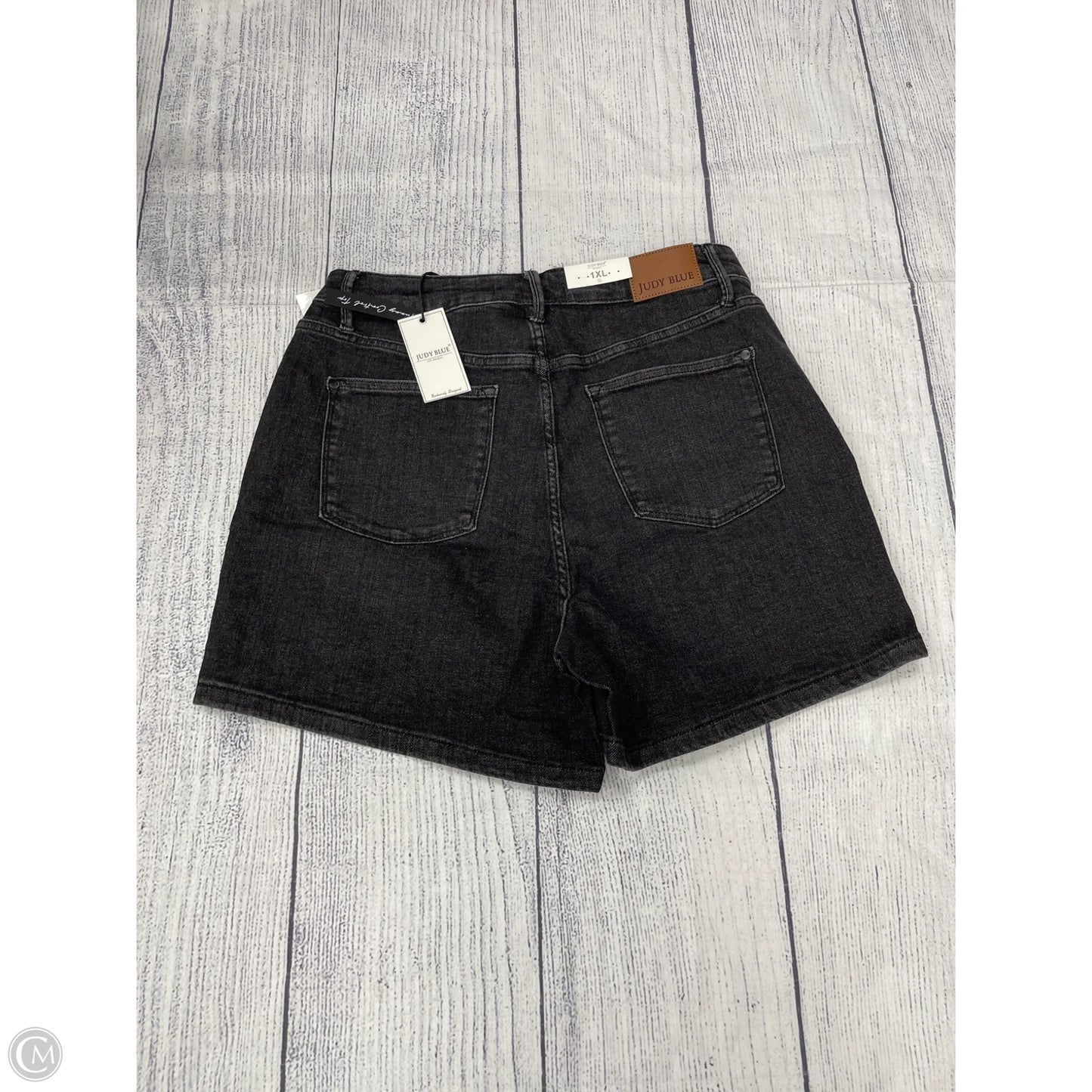 Shorts By Judy Blue In Black Denim, Size: 1x