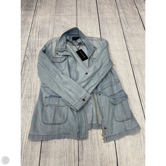 Jacket Denim By Risen In Blue Denim, Size: L