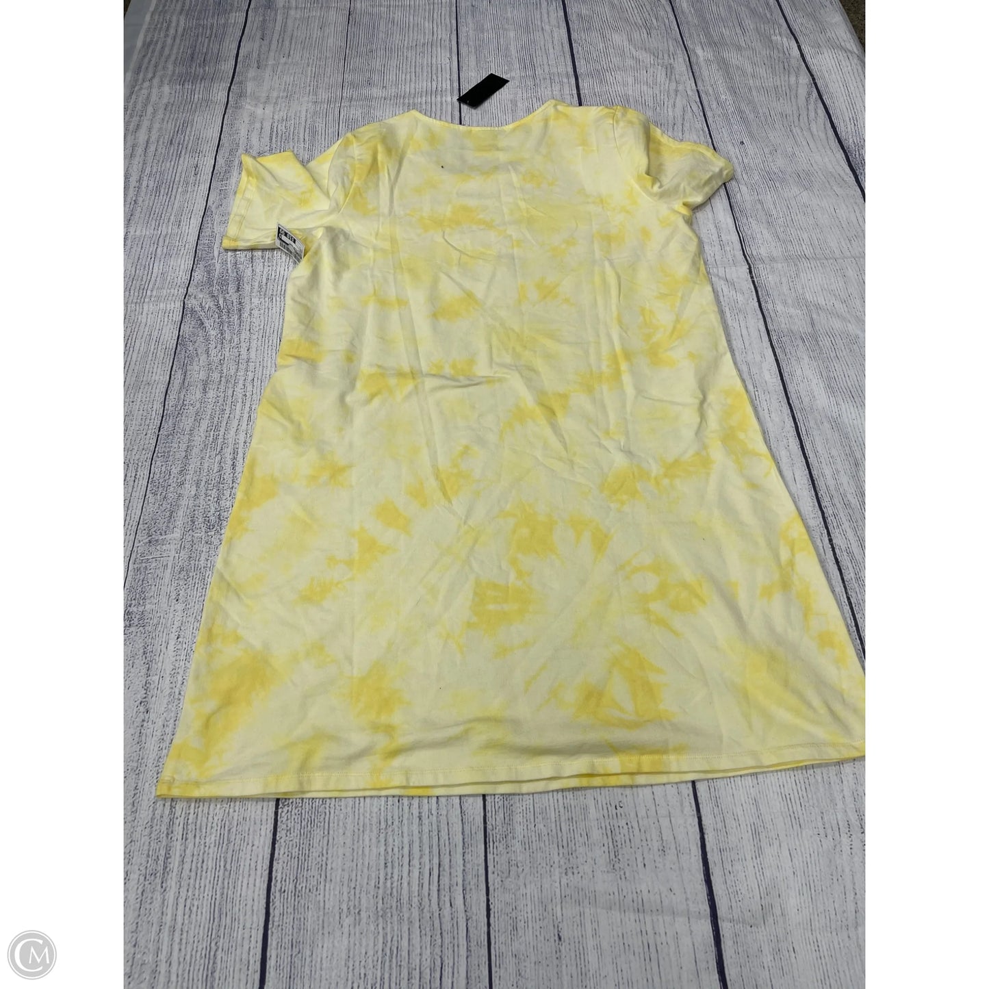 Dress Casual Short By Denim And Company In Yellow, Size: L