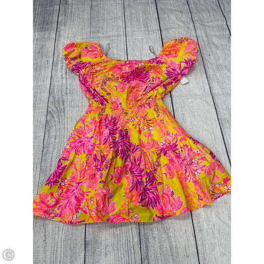 Dress Designer By Lilly Pulitzer In Yellow, Size: L