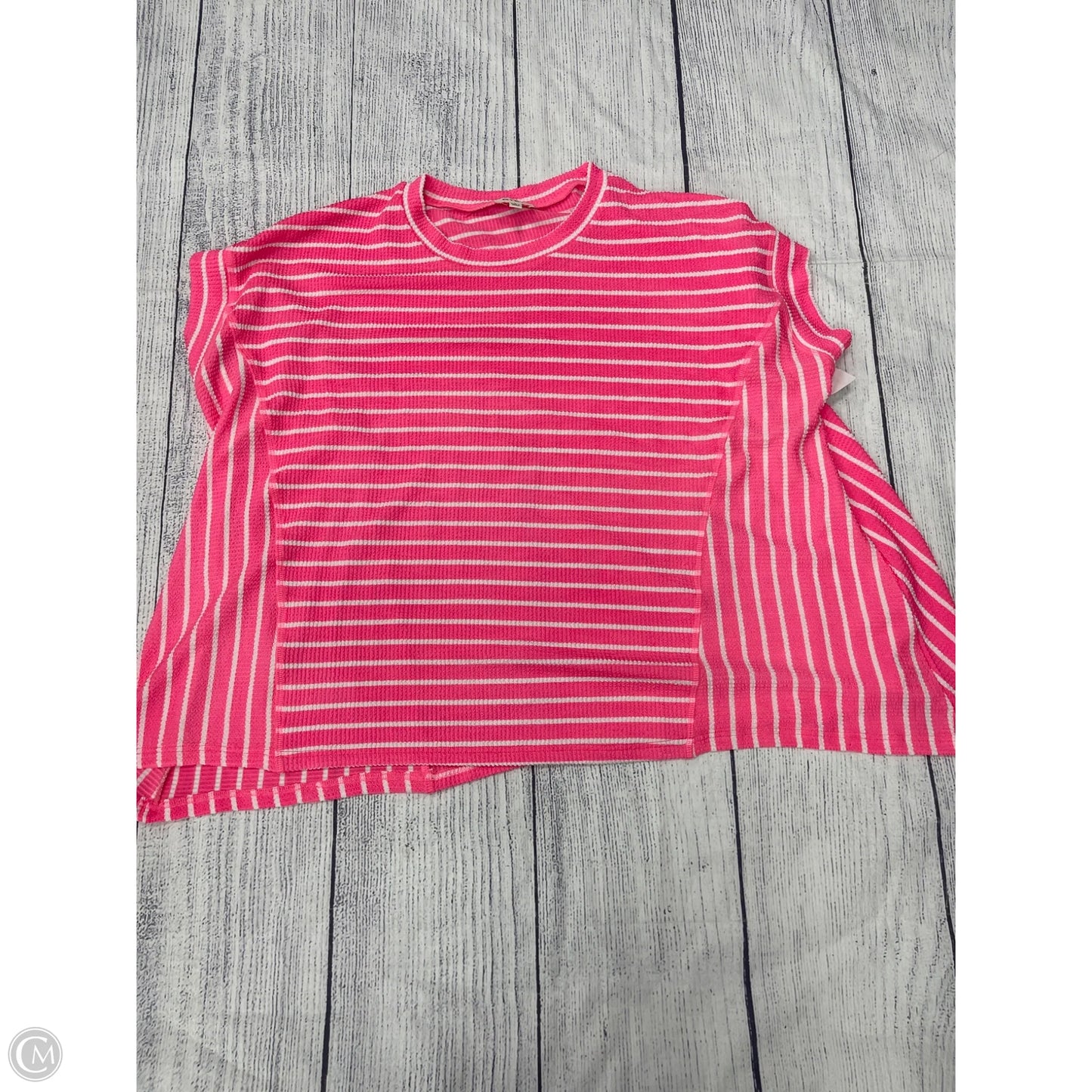 Top Short Sleeve By Bibi In Pink, Size: L
