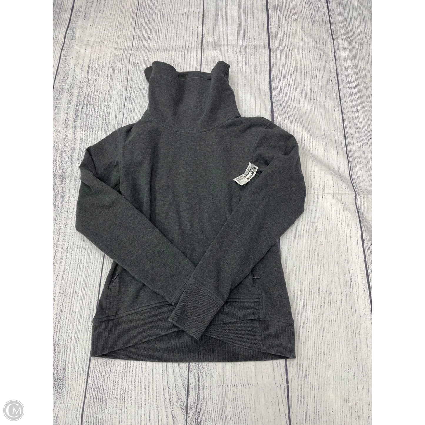 Athletic Sweatshirt Collar By Lululemon In Grey, Size: 2