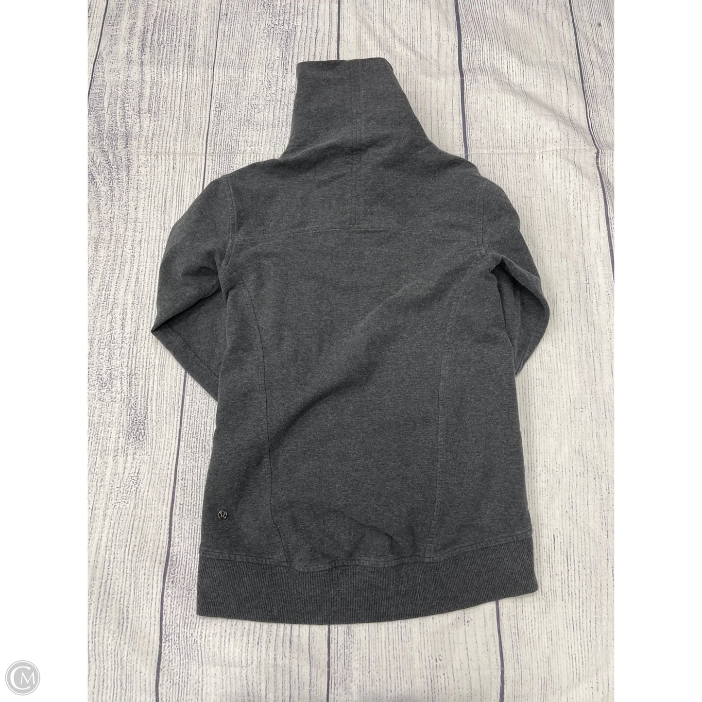 Athletic Sweatshirt Collar By Lululemon In Grey, Size: 2