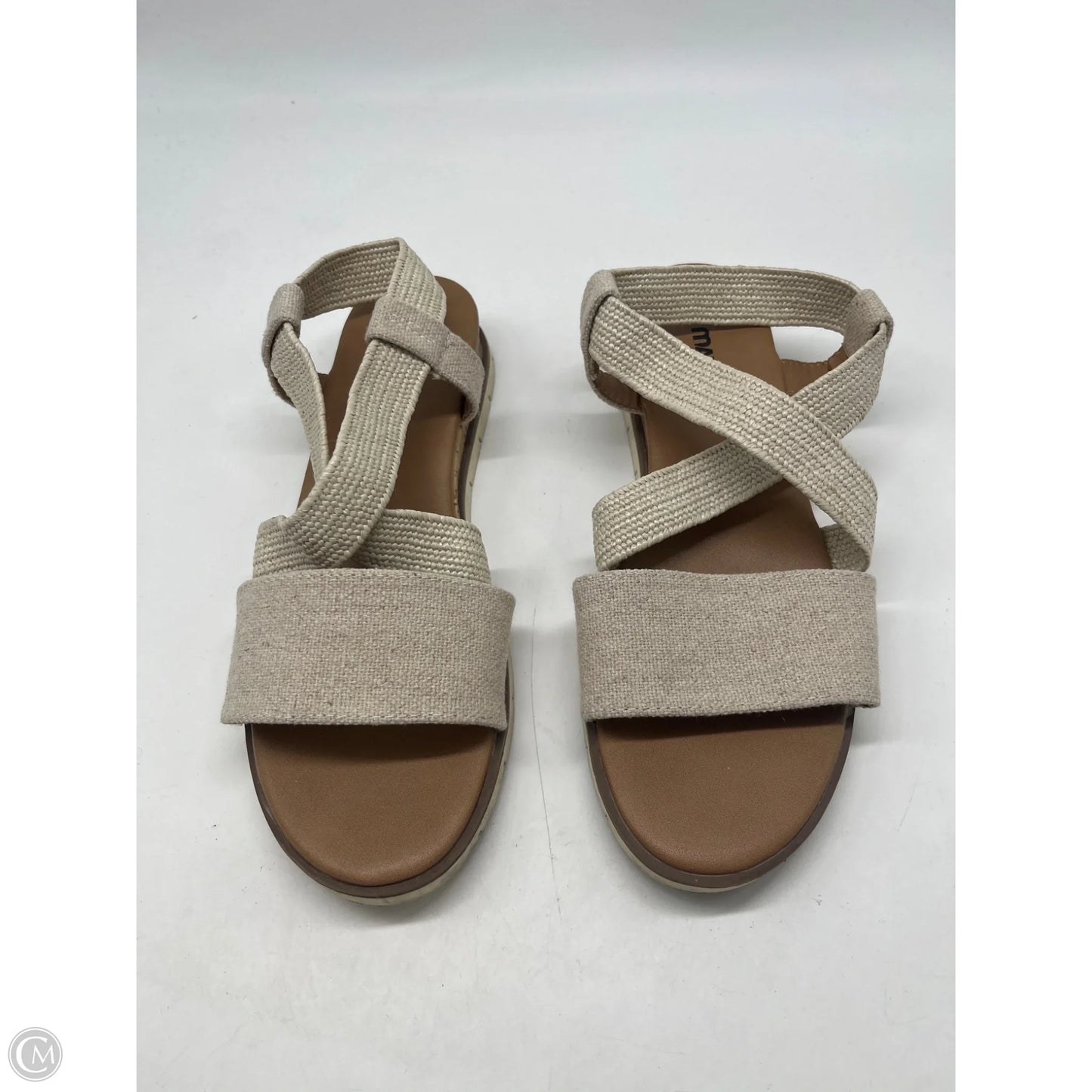 Sandals Flats By Clothes Mentor In Cream, Size: 8