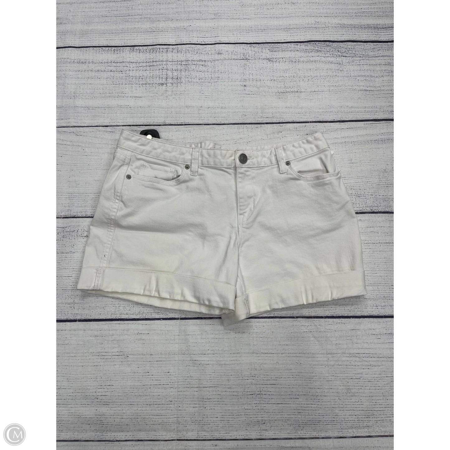Shorts By Loft In White Denim, Size: 10