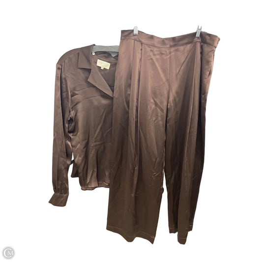 Pants Set 2pc By Velvet By Jenny Graham In Brown, Size: Xl