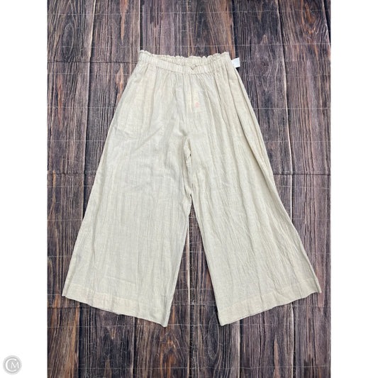 Pants Linen By Cmb In Cream, Size: Xl