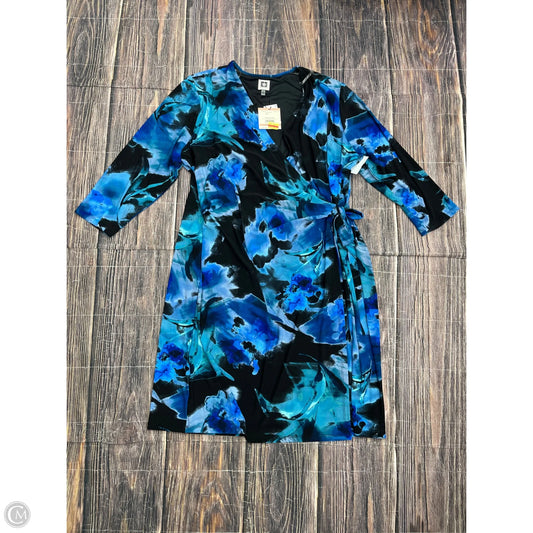 Dress Casual Midi By Anne Klein In Blue, Size: 2x
