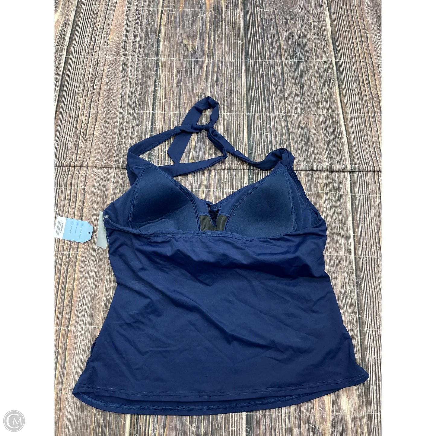 Swimsuit Top By Lands End In Blue, Size: 12
