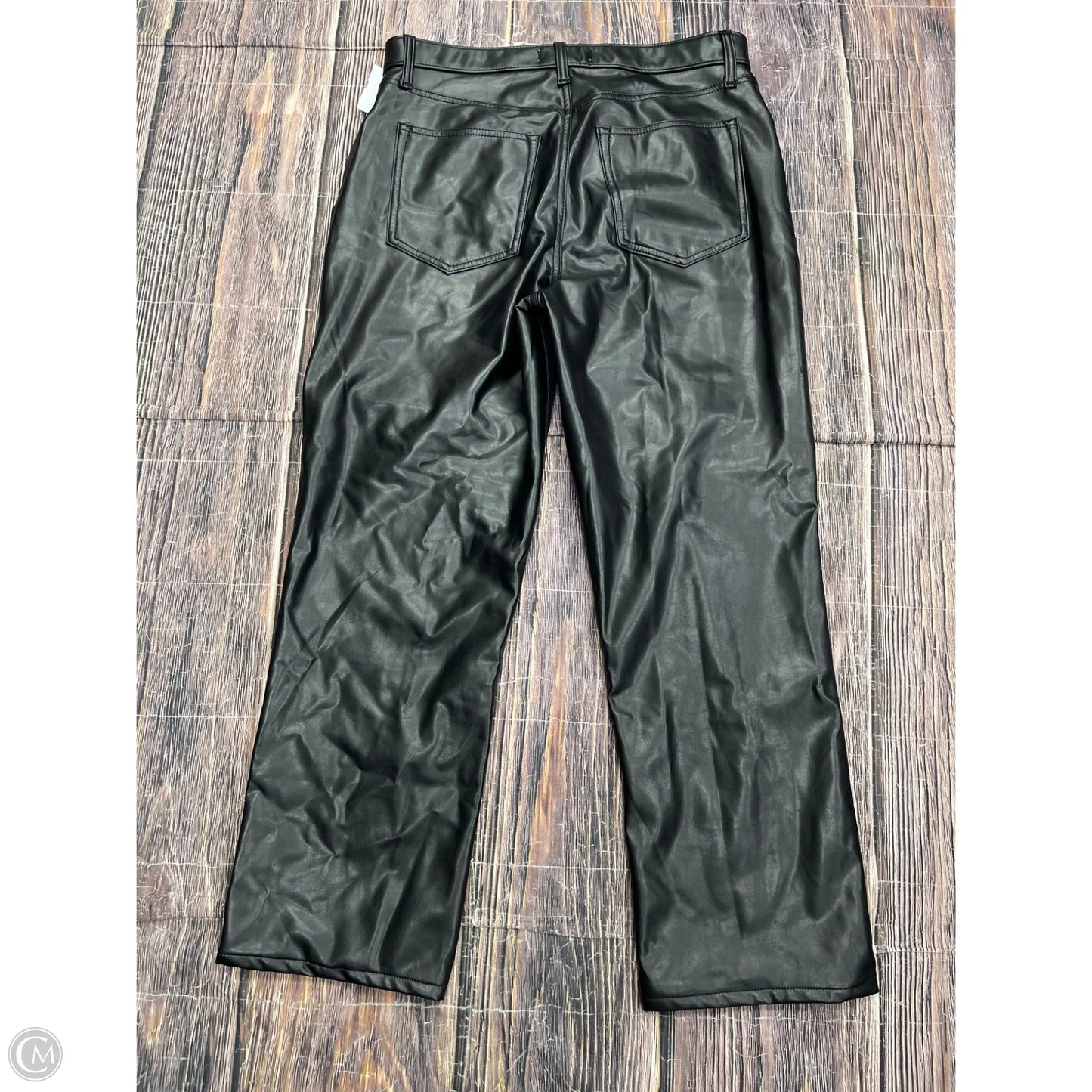 Jeans Straight By Abercrombie And Fitch In Black Denim, Size: 12l