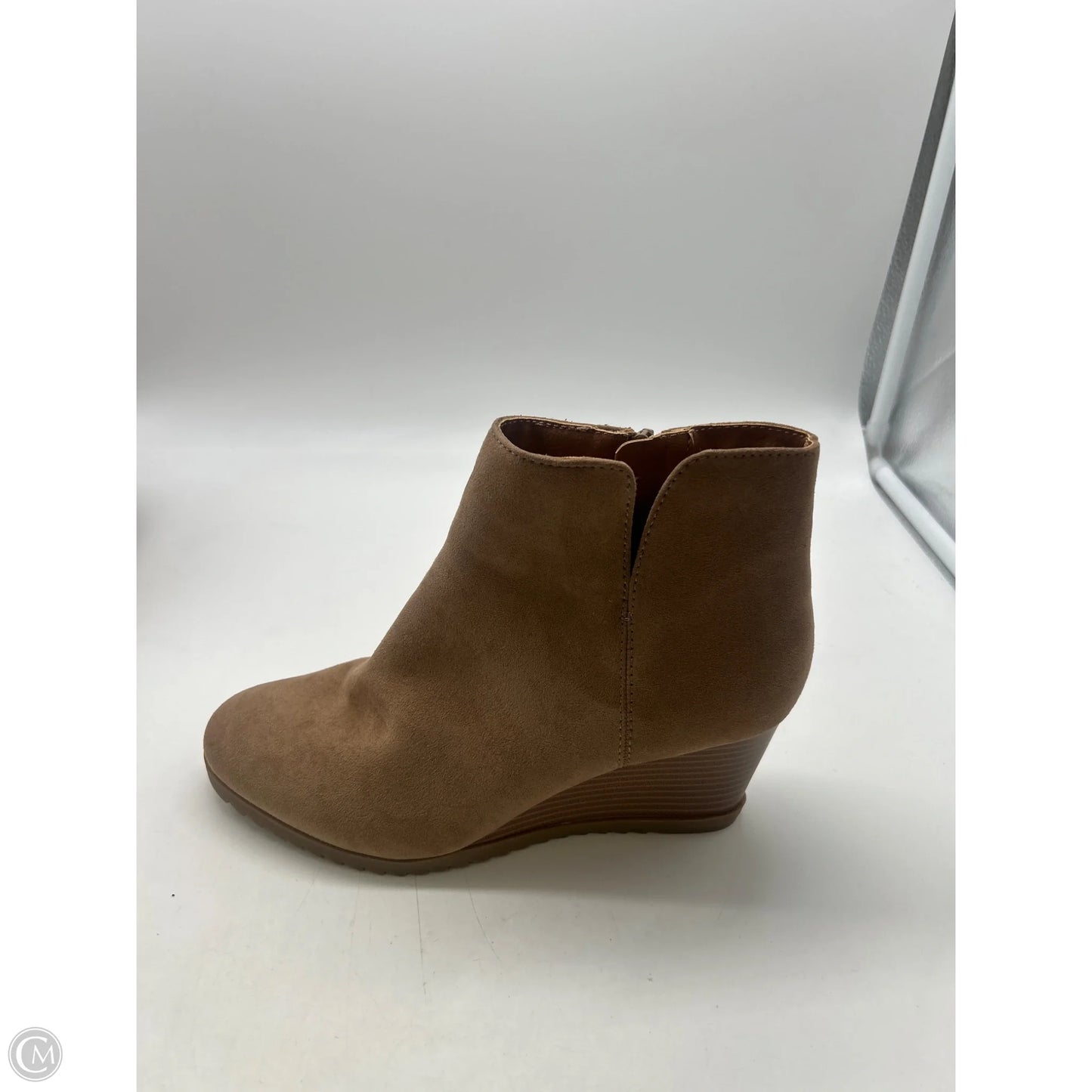 Boots Ankle Heels By Style And Company In Tan, Size: 8