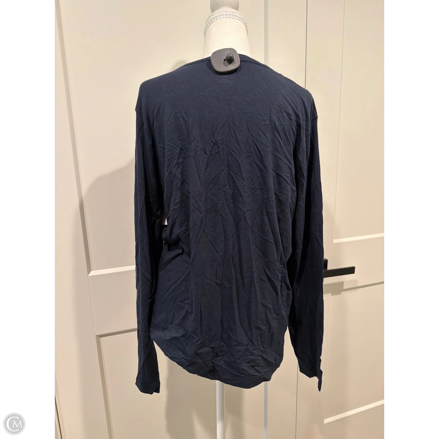 Top Long Sleeve Basic By Banana Republic In Navy, Size: Xl