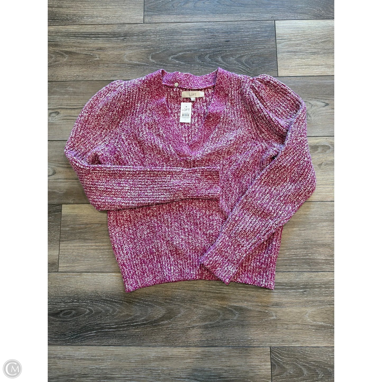 Sweater By Loft In Purple, Size: L