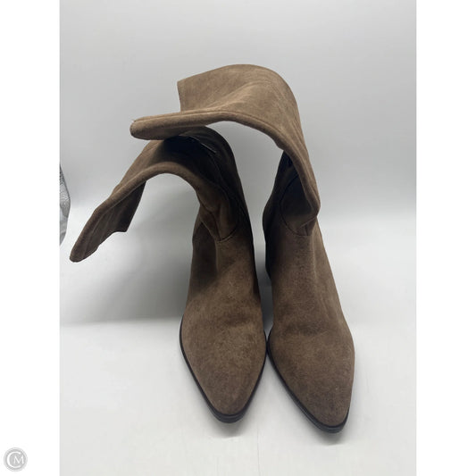 Boots Mid-calf Heels By Lucky Brand In Brown, Size: 9